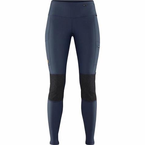 Fjällräven Abisko Trekking Tights Navy Singapore For Women (SG-610052)